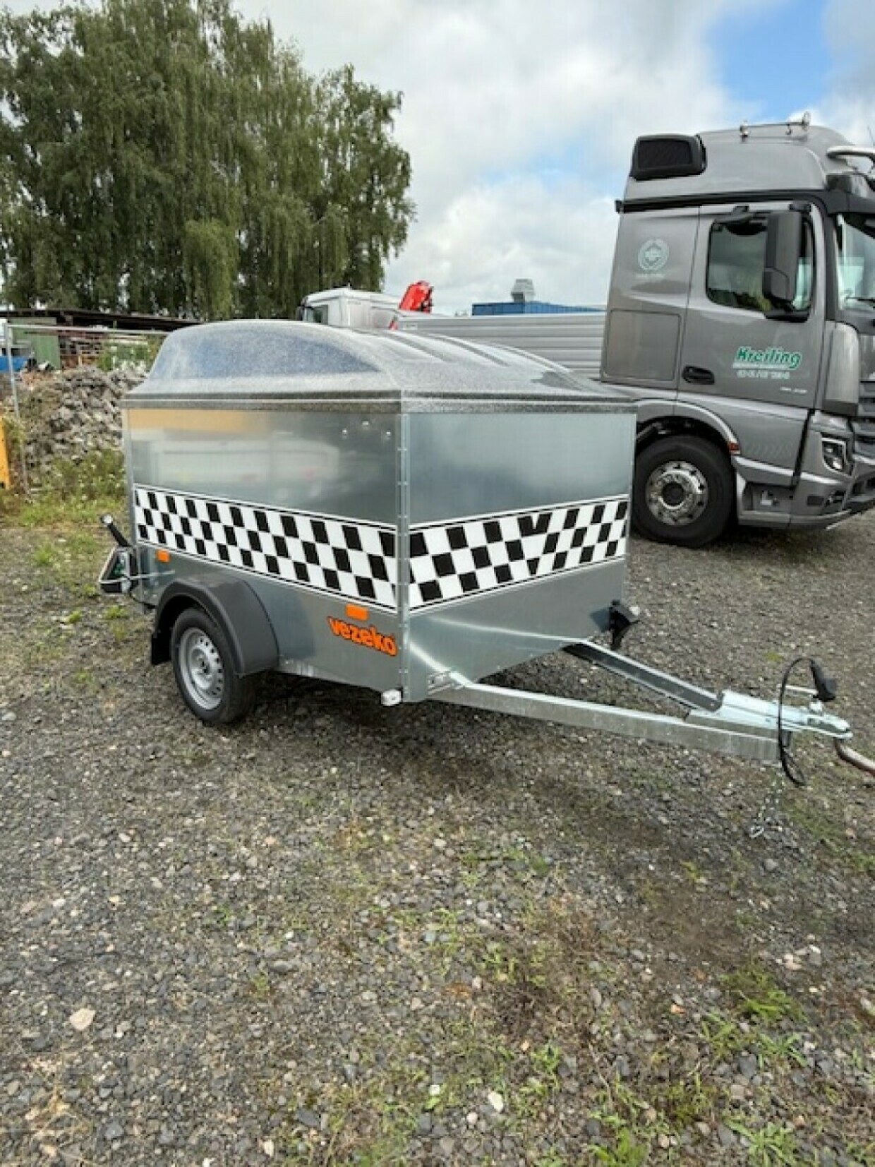 Vezeko Anhänger für 2 Karts ungebremst 750 kg 