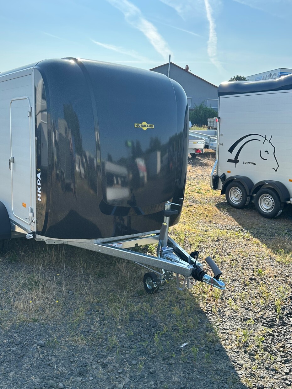 GN-BF 90 - Kofferanhänger 2-achser mit Seitentür, Tür/Rampe-Kombi und 100 km/h