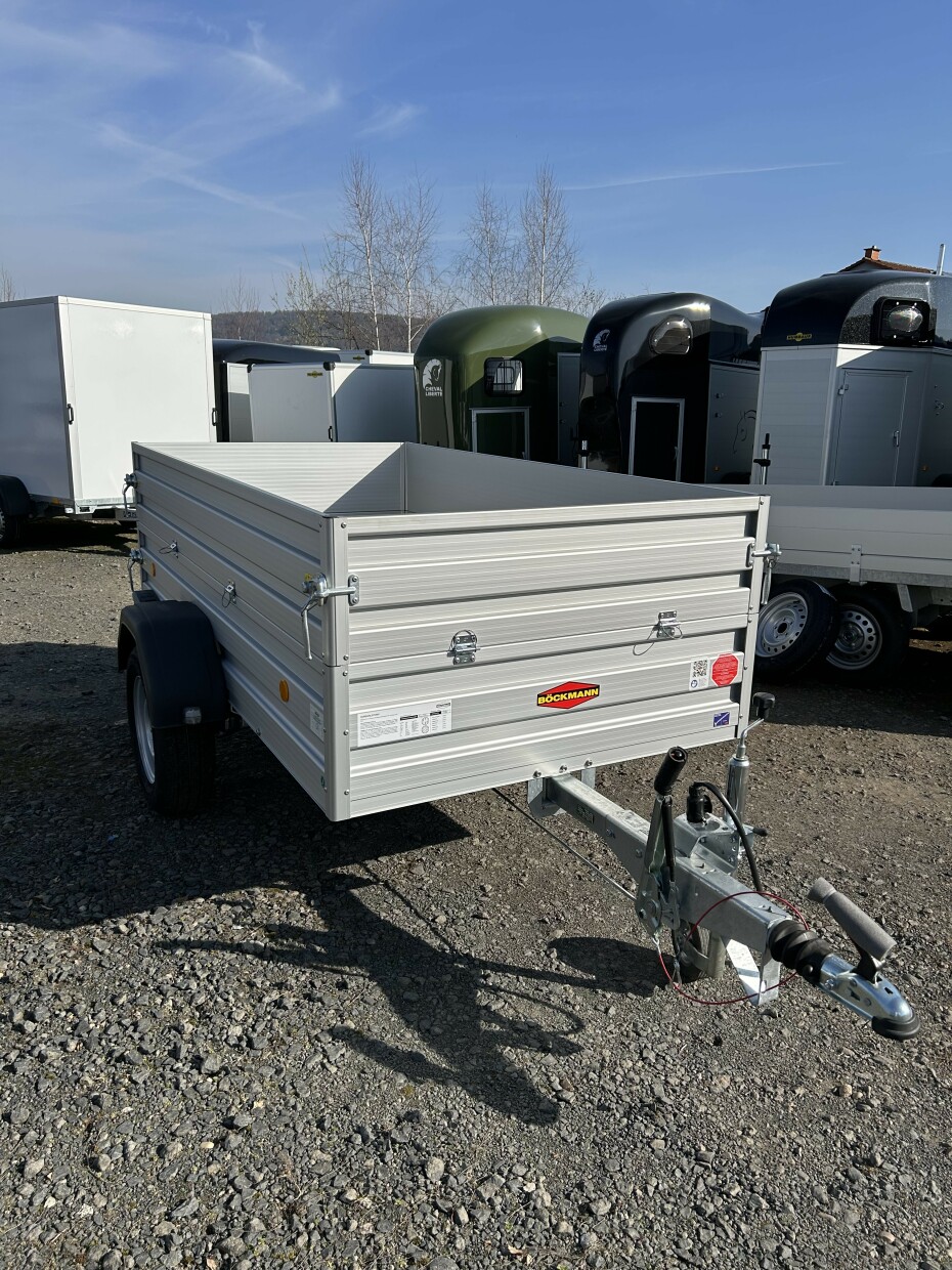 Böckmann Kastenanhänger Tieflader mit Kastenaufsatz 35 cm 