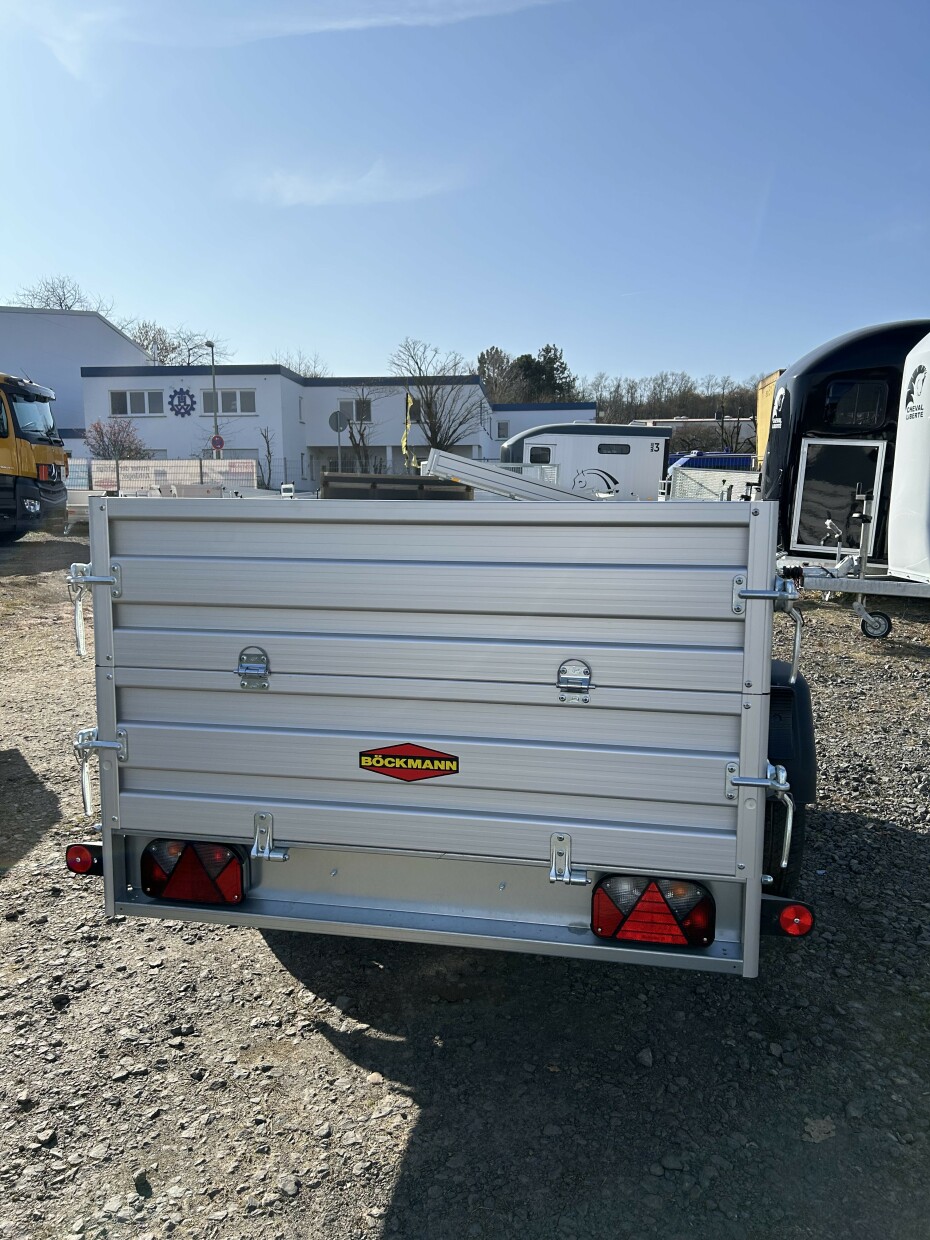 Böckmann Kastenanhänger Tieflader mit Kastenaufsatz 35 cm 