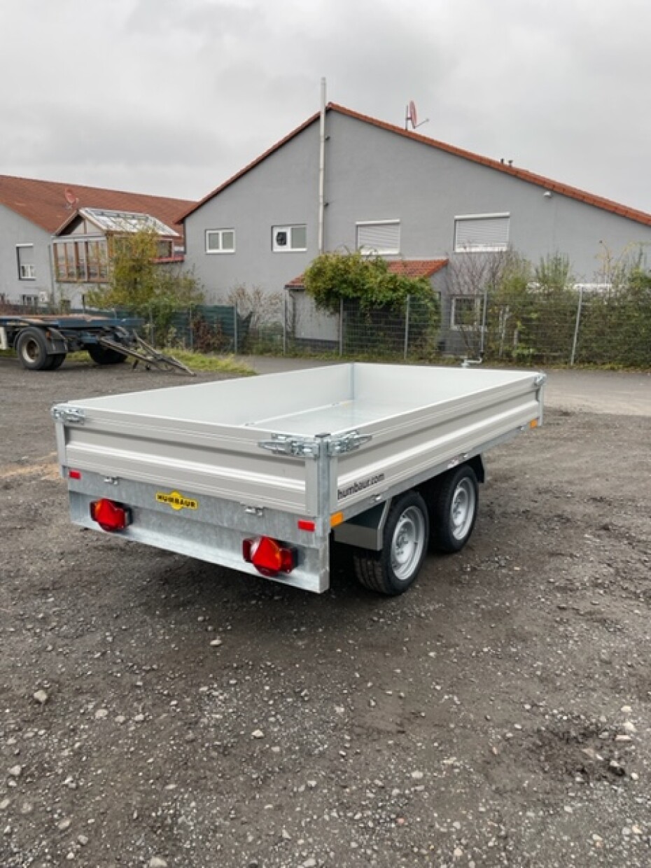 Humbaur Rückwärtskippanhänger 2-Achser mit Handpumpe